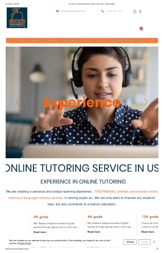 Personalized online tutoring service in USA