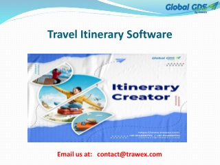 Travel Itinerary Software