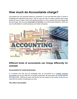 Accountant in Coventry