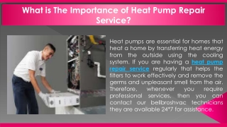 What is The Importance of Heat Pump Repair Service