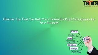 Effective Tips That Can Help You Choose the Right SEO Agency for Your Business