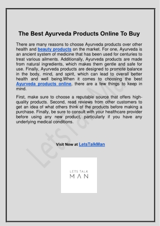 The Best Ayurveda Products Online To Buy