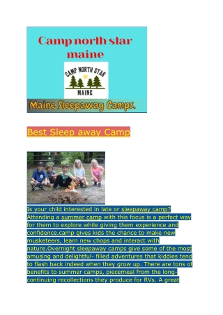 Best Sleep away Camp (1)