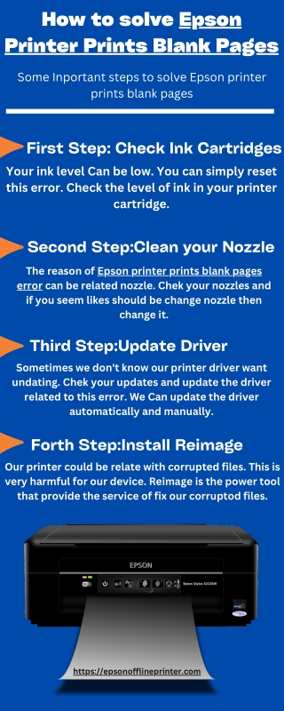 Reason of Epson Printer Print Blank Pages [Solved]