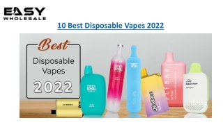 10 Best Disposable Vapes 2022