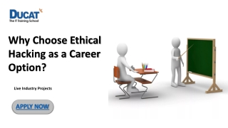 Why Choose Ethical Hacking as a Career Option?
