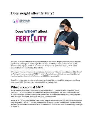 Does weight affect fertility