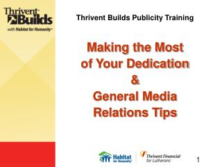 Thrivent Builds Publicity Training