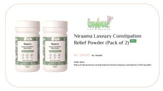 Imbue's Niraama laxeazy constipation relief powder