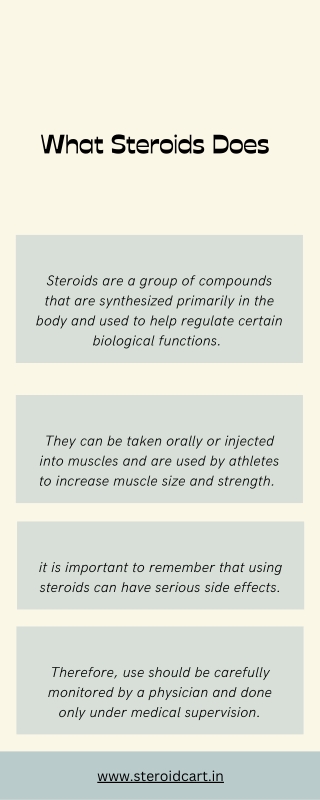 what steroids does