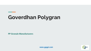 What’s Everything You Need to Know About PP Granules?