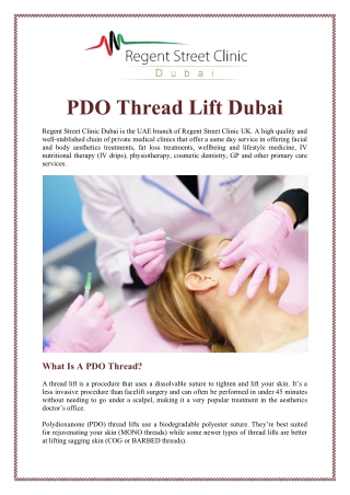 PDO Thread Lift Dubai