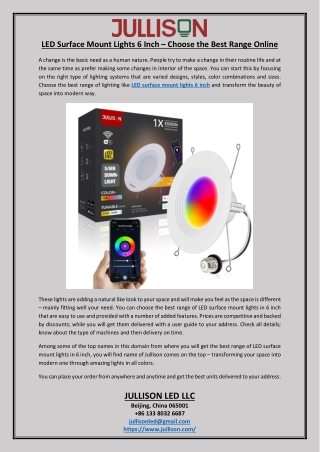 LED Surface Mount Lights 6 Inch Choose the Best Range Online