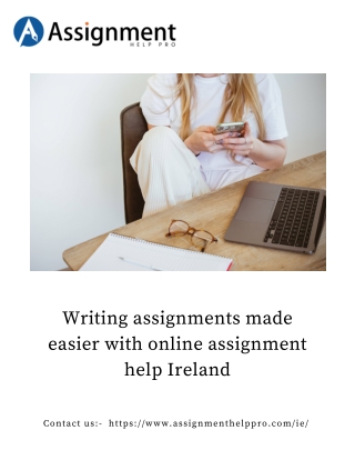 Online Assignment Help Services in Ireland