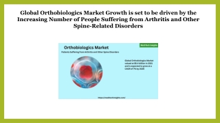 Global Orthobiologics Market