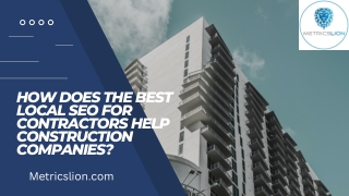 How does the best local SEO for contractors help construction companies