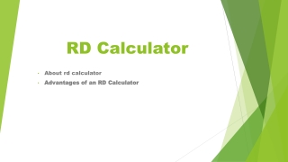 Online Recurring Deposit and Interest Calculator | Motilal Oswal