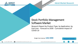 Stock Portfolio Management Software Market Size, Future Trends, Growth, Demand,