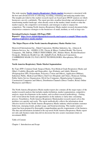 North America Respiratory Masks Market