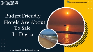 Budget Friendly Hotels Are About To Sale In Digha