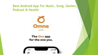 Best Android App For Music, Song, Games, Podcast & Health