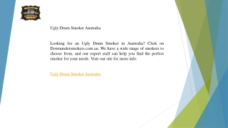 Ugly Drum Smoker Australia  Downundersmokers.com.au