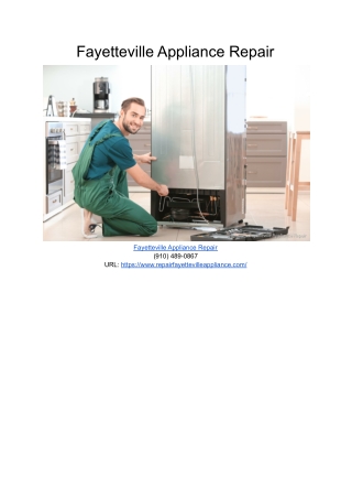 Fayetteville Appliance Repair