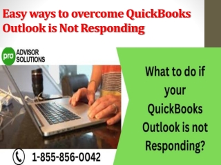 What to do if your QuickBooks Outlook is not Responding