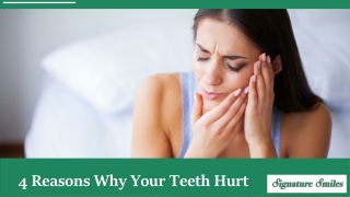 4 Common Causes Of Tooth Pain