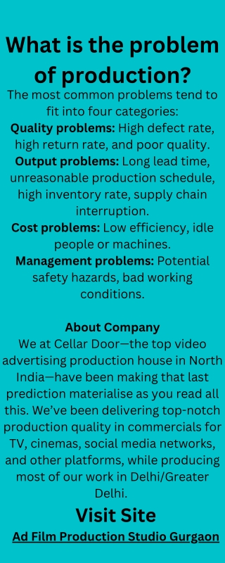 Ad Film Production Studio Gurgaon