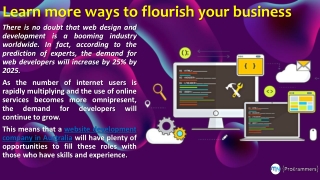 Learn more ways to flourish your business