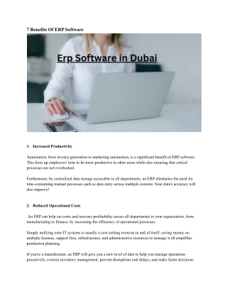 Erp Software in Dubai