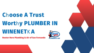 Choose A Trust Worthy Plumber in Winnetka