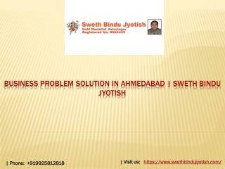 business problem solution in Ahmedabad, Sweth Bindu Jyotish