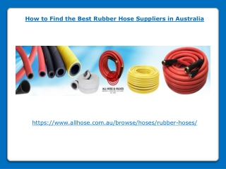 How to Find the Best Rubber Hose Suppliers in Australia