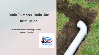 Drain Plumbers- Drain Line Installation- Rooter Hero Plumbing & Air