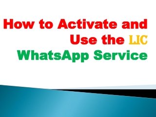 LIC WhatsApp Services | WhatsApp पर पता करें LIC पॉलिसी से जुड़ी हर जानकारी