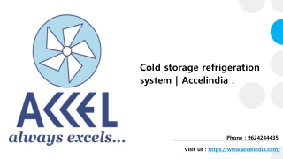 Cold storage refrigeration system |  Accelindia .