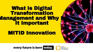Digital Transformation Management - MIT ID Innovation