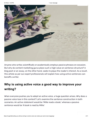 How Writing In Active Voice Can Make Your Work More Engaging