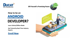 Become an ANDROD DEVELOPER? Learn From Experts