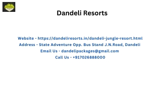 Best Jungle Resorts in Dandeli | Dandeli Resorts