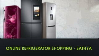 Which online refrigerator shop offers the latest model fridge on EMI offer?