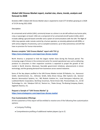 UAV Drones Market