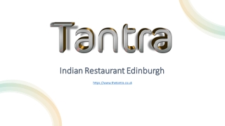 Tantra | Food and cocktails Edinburgh