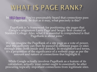 What Is PageRank