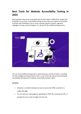 Best Tools for Website Accessibility Testing in 2022