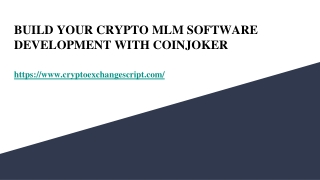 Best Cryptocurrency MLM Software Development Tips you have to know.