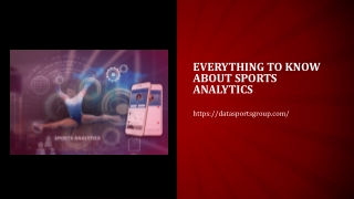 Everything to know about Sports Analytics