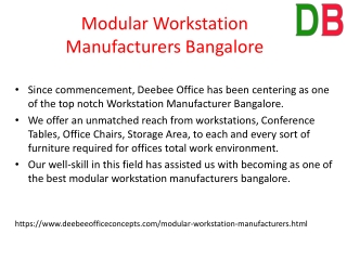 Modular Workstation Manufacturers Bangalore-Modular Office Workstation